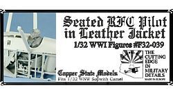 1:32 Seated RFC Pilot in Leather Jacket