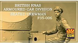 1:35 British RNAS Armoured Car Division - Seated Crewman