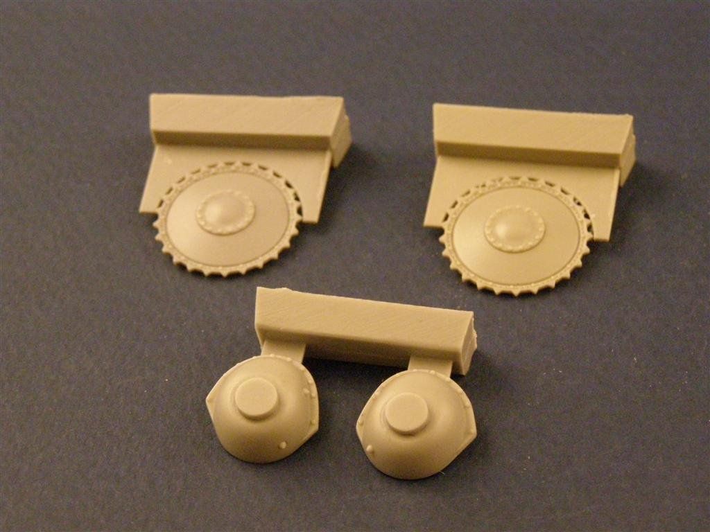 1:35 Drive Wheels with transmission for Pz II Tank