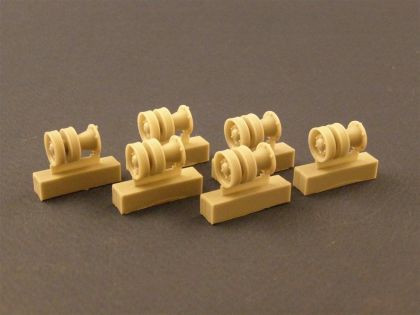 1:35 Burn out Return Rollers for KVI/II Tanks