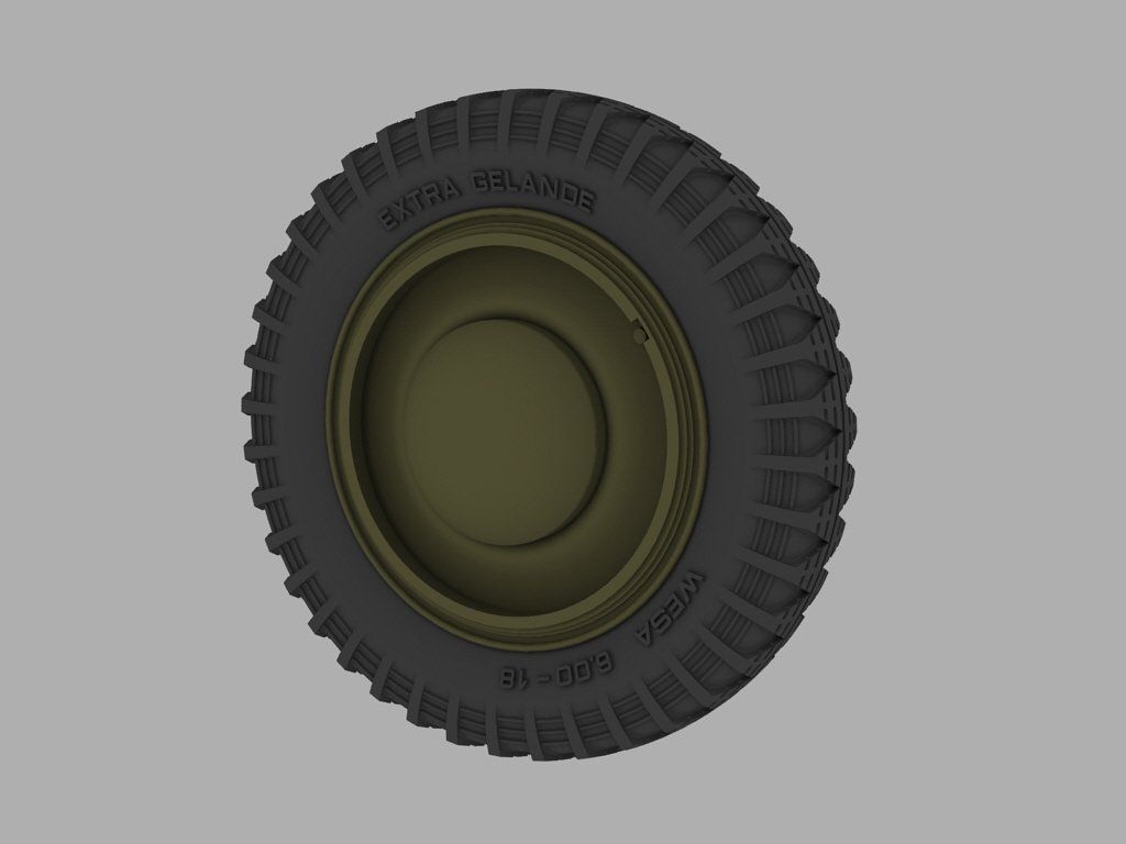 1:35 Road Wheels for Kfz.1 “Stover” (Early Pattern)