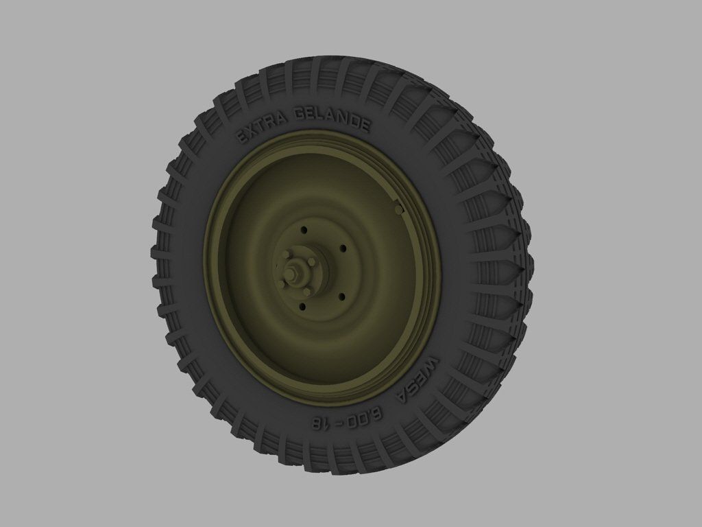1:35 Road Wheels for Kfz.1 “Stover” (Late Pattern)