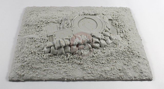 1:35 Dug in German  Pz.Kpfw II Tank improvised “strong point” ( North Africa)