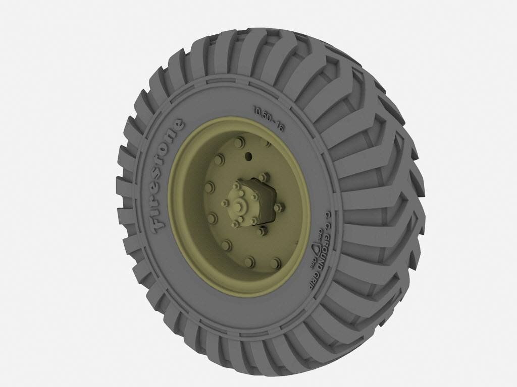 1:35 Humber Mk I Road wheels (Firestone pattern)