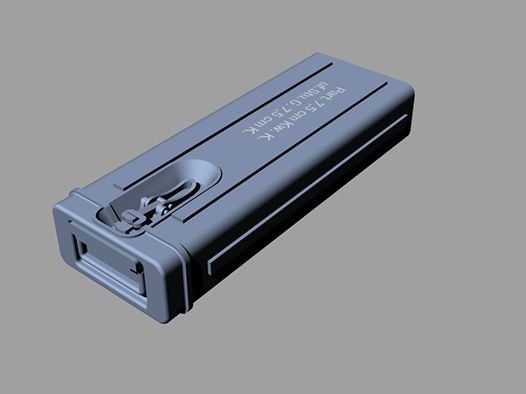 1:35 WWII German ammo boxes for KwK/StuK 37