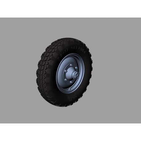 1:35 Mercedes G4 Road wheels (Commercial pattern)