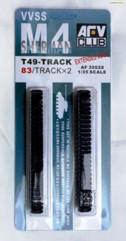 1:35 Sherman VVSS, Extended T49 Track (for M3A4 Lee, M4A4 & Firefly Vc)