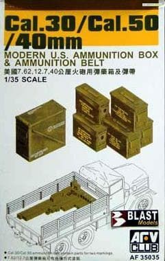 1:35 Cal.30/Cal.50/40mm Modern U.S. Ammunition Box & Ammunition Belt