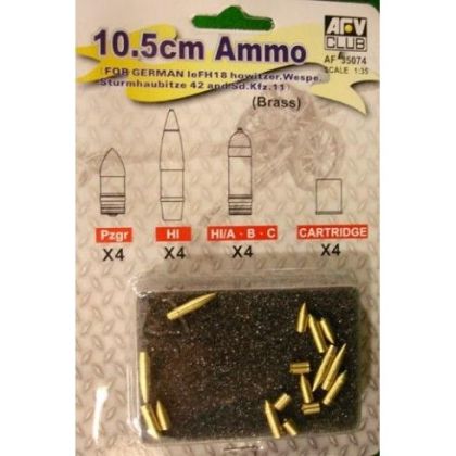 1:35 10.5 cm Ammo for German LeFH18 Howitzer