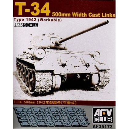 1:35 T-34 500mm Width Cast Links Type 1942 (Workable)
