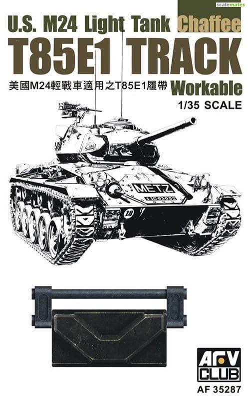 1:35 U.S. M24 Light Tank Chaffee T85E1 Track workable
