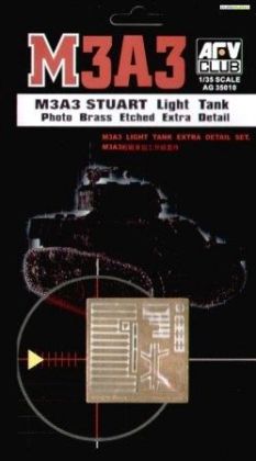 1:35 M3A3 Stuart Light Tank Photo Brass Etched Extra Detail