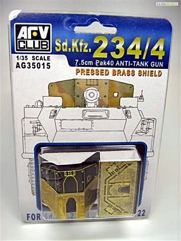 1:35 7,5cm PaK 40 Anti-Tank Gun Pressed Brass Shield