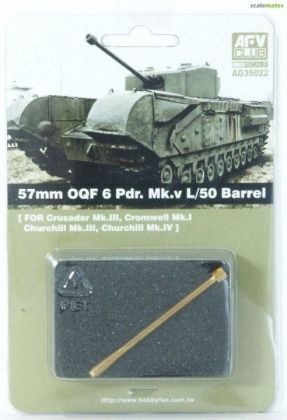 1:35 57mm OQF 6 Pdr. Mk.V L/50 Barrel