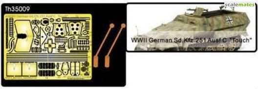 1:35 Sd.Kfz. 251 Ausf. C Machine Gun Shield & Tool Buckles