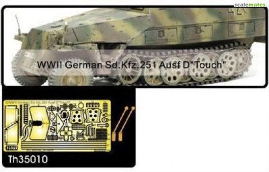 1:35 Sd.Kfz. 251 Ausf. D Machine Gun Shield & Tool Buckles