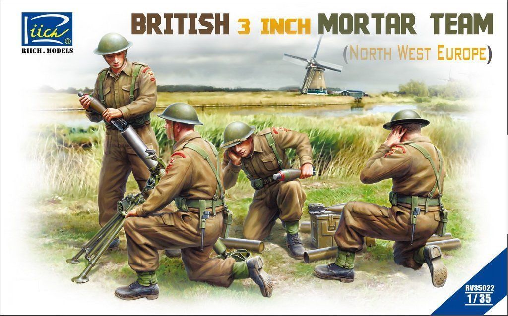 1:35 British 3 inch Mortar Team (North West Europe)