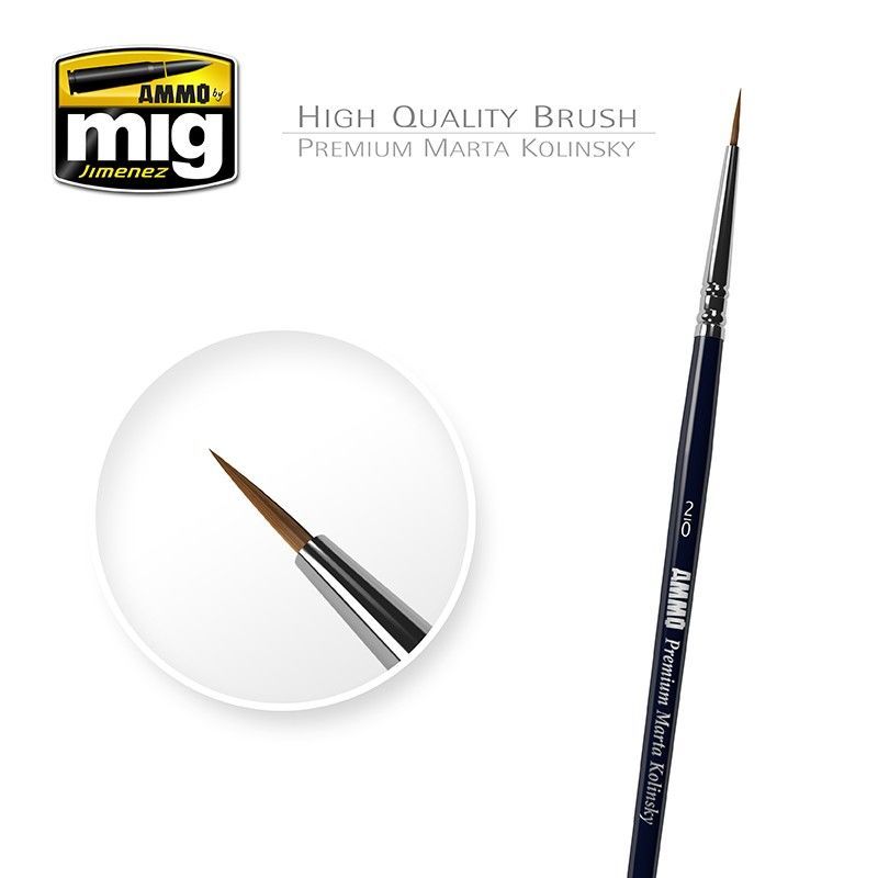 2/0 PREMIUM MARTA KOLINSKY ROUND BRUSH