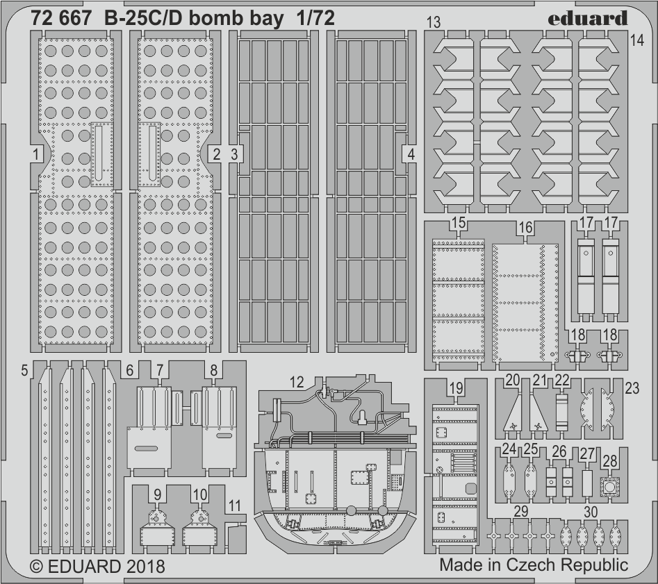 1:72 B-25C/D bomb bay