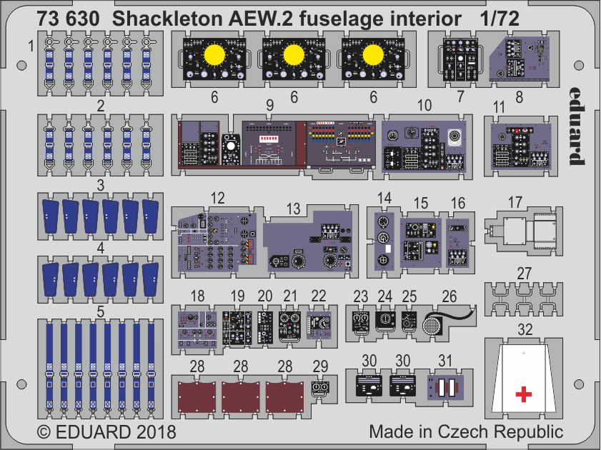 1:72 Shackleton AEW.2 fuselage interior
