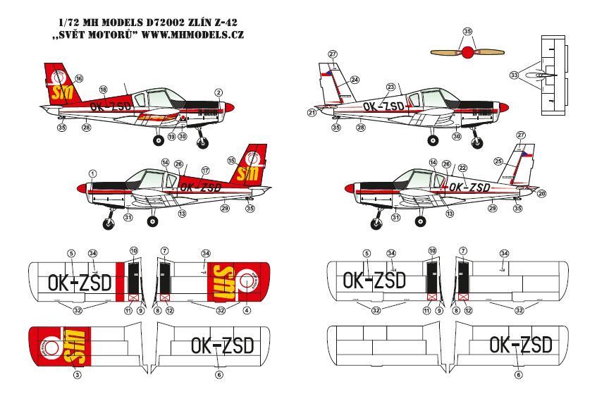 1:72 Zlín Z-42 