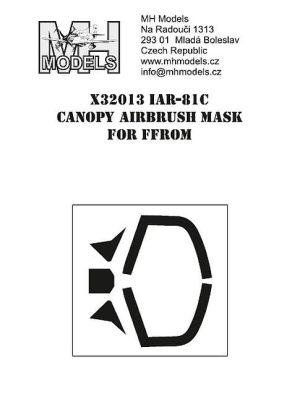 1:32 IAR-81C Canopy Airbrush mask