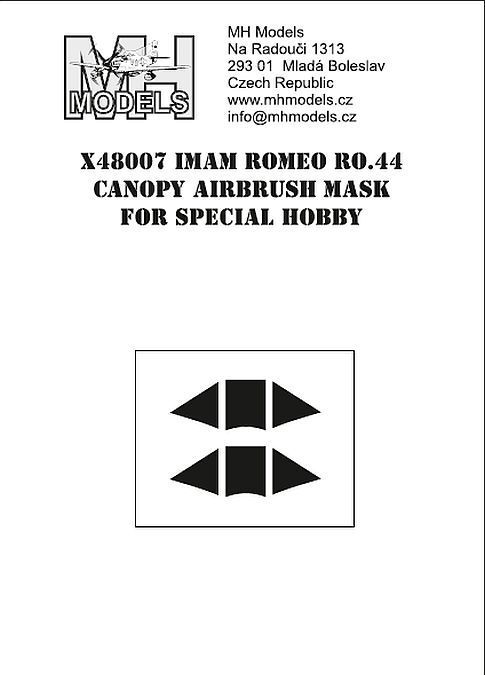 1:48 IMAM Ro.44 CANOPY AIRBRUSH MASK