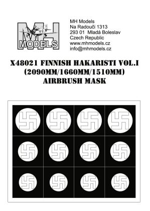 1:48 Finnish hakaristi vol.I 2090mm/1660mm/1510mm airbrush mask