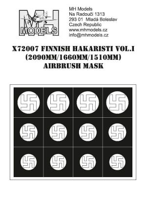 1:72 Finnish hakaristi vol.I 2090mm/1660mm/1510mm airbrush mask