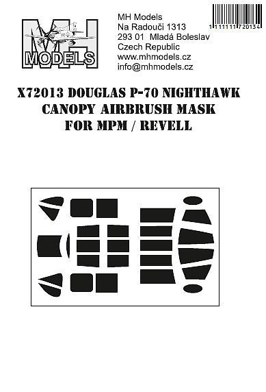 1:72 Douglas P-70 Nighthawk canopy airbrush mask