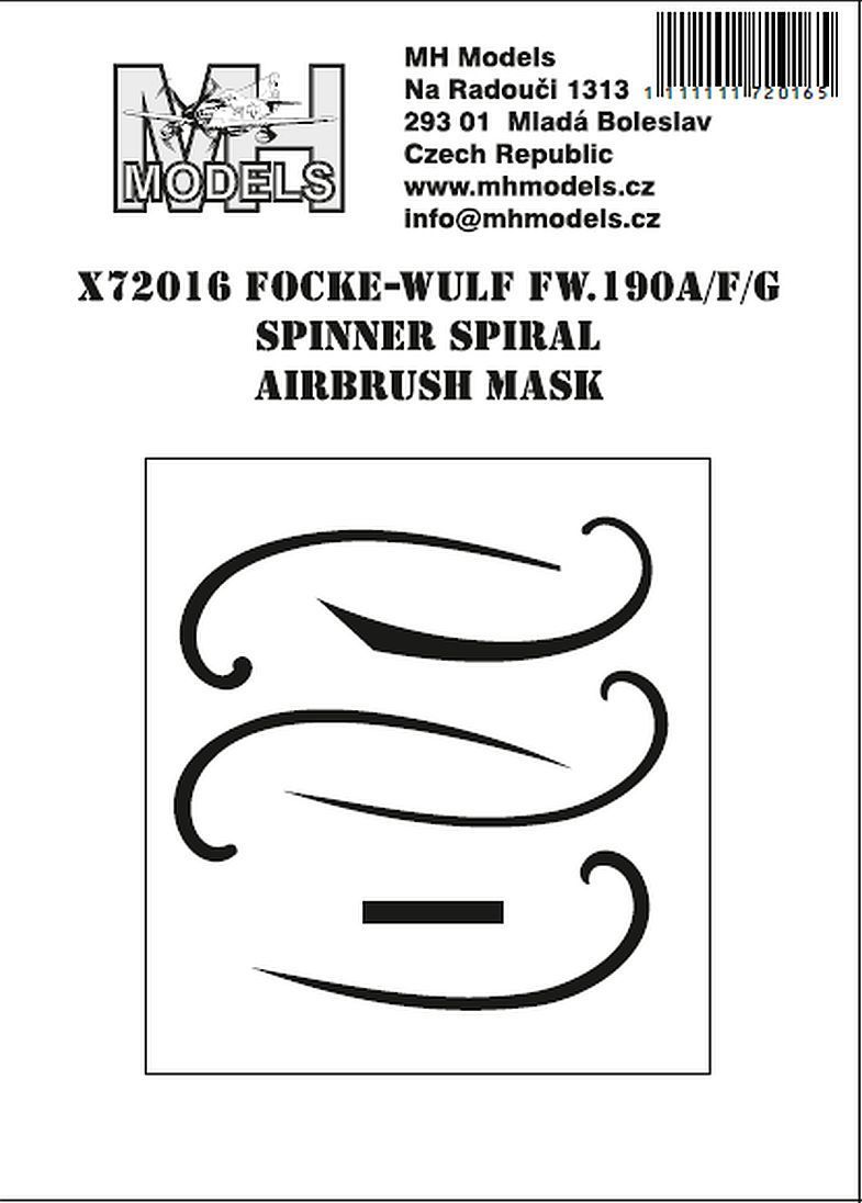 1:72 Focke-Wulf Fw.190A/F/G spinner spiral