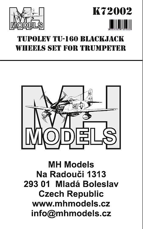 1:72 Tupolev Tu-160 wheels set