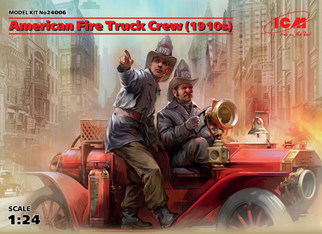 1:24 American Fire Truck Crew (1910s)