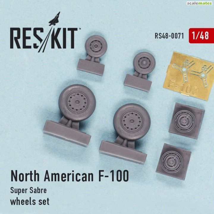 1:48 North American F-100 Super Sabre wheels set