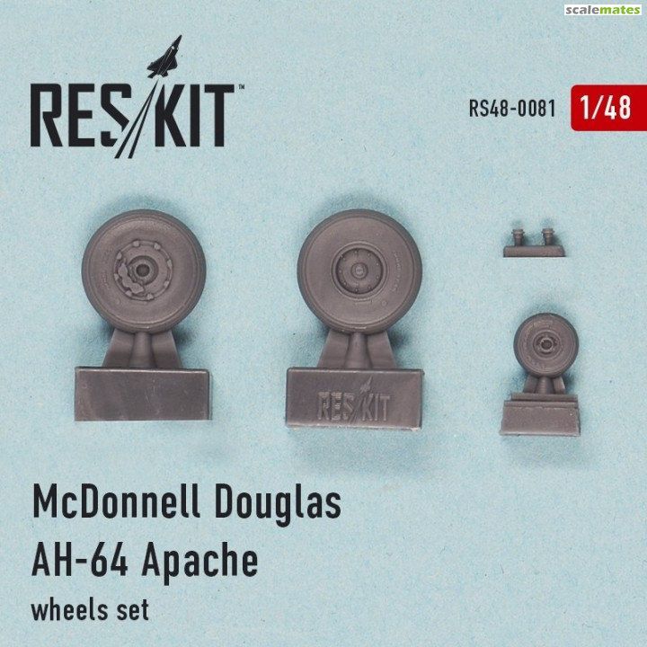 1:48 McDonnell Douglas AH-64 Apache wheels set