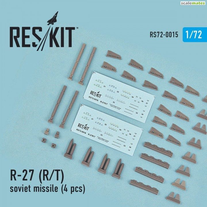 1:72 R-27 (R,T) soviet missile (4 pcs)