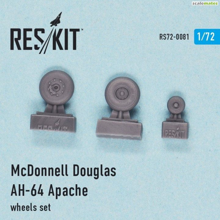 1:72 McDonnell Douglas AH-64 Apache wheels set