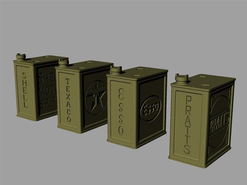 1:35 2 Gal British “POW” Canisters (Commercial set)