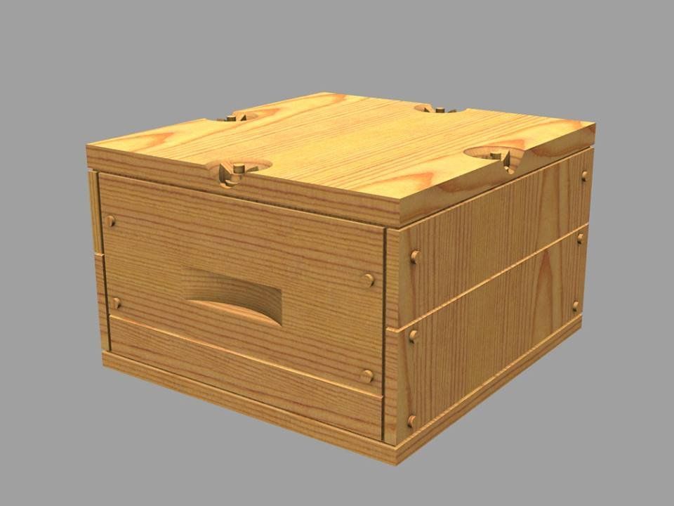 1:35 US Ammo Boxes for 0,5 ammo (wooden pattern)