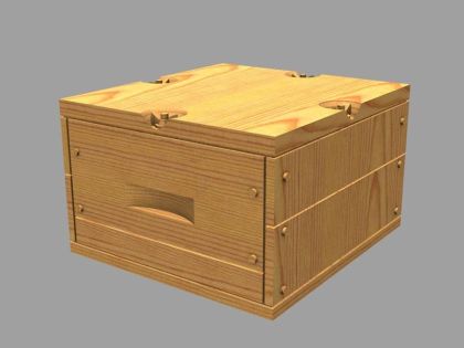 1:35 US Ammo Boxes for 0,5 ammo (wooden pattern)