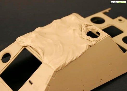 1:35 Jagdpanther roof with Canvas Cover