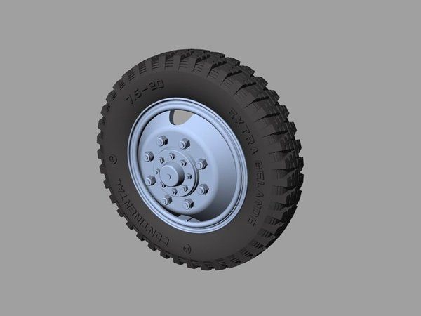 1:35 Mercedes LG 3000 Road Wheels (Gelande Pattern)