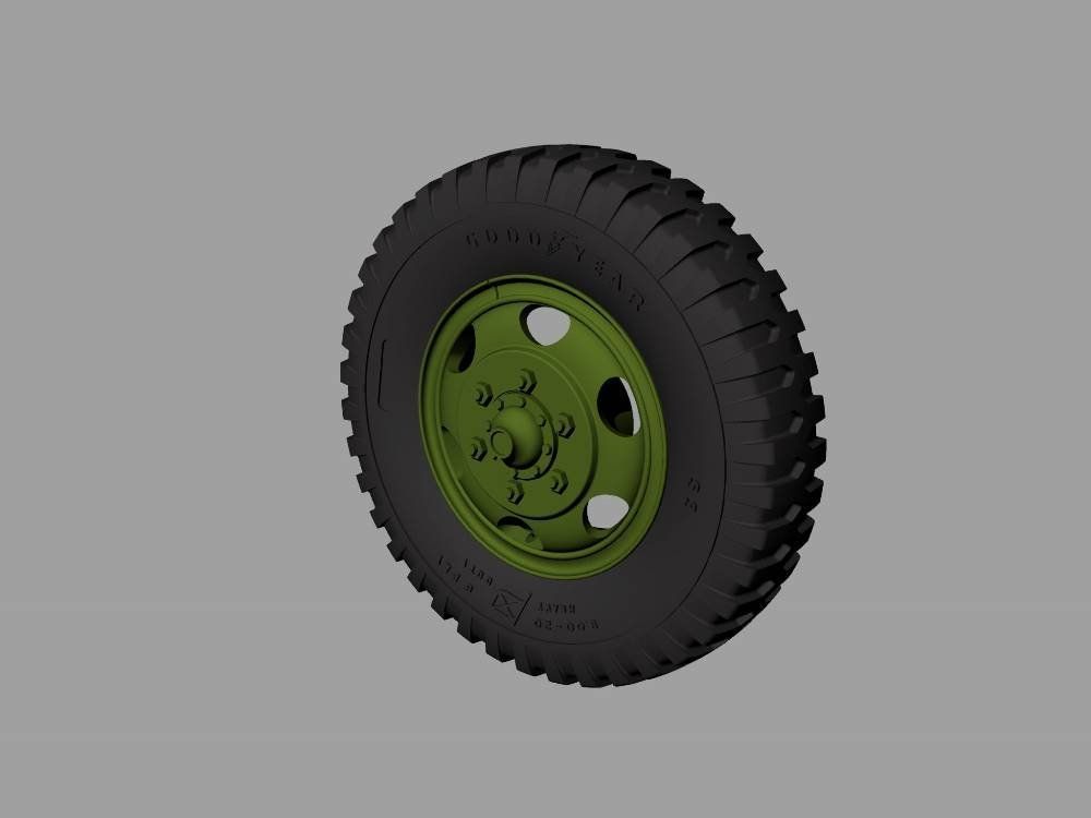 1:35 M35&M109 trucks Road wheels (Goodyear)