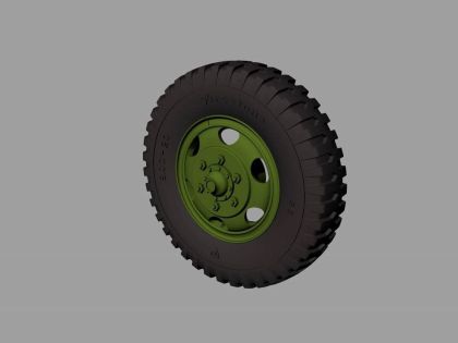 1:35 M35 & M109 trucks Road wheels (Firestone)
