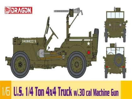 1:6 U.S. 1/4 Ton 4x4 Truck w/.30 cal Machine Gun