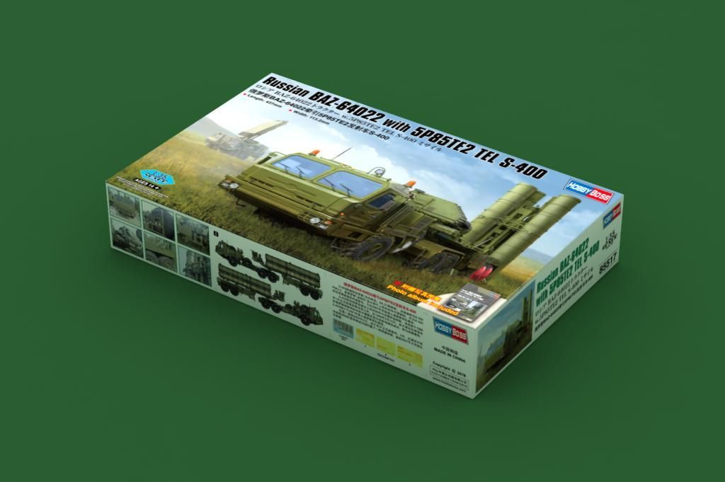 1:35 Russian BAZ-64022 with 5P85TE2 TEL S-400