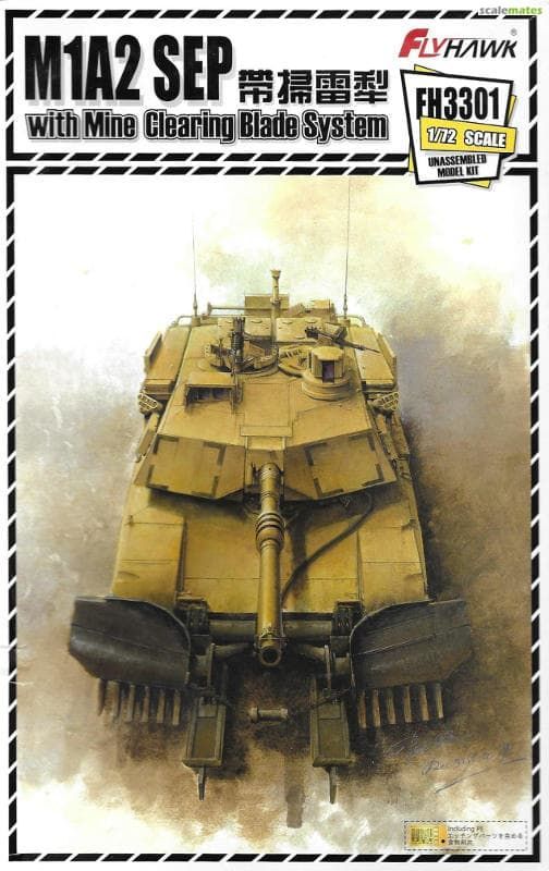 1:72 Abrams M1A2 SEP with Mine Clearing Blade System