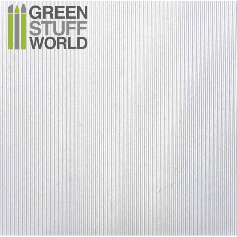 ABS Plasticard - CORRUGATED 0.5mm Textured Sheet - A4