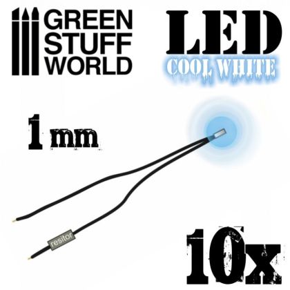 Cool White LED Lights - 1mm