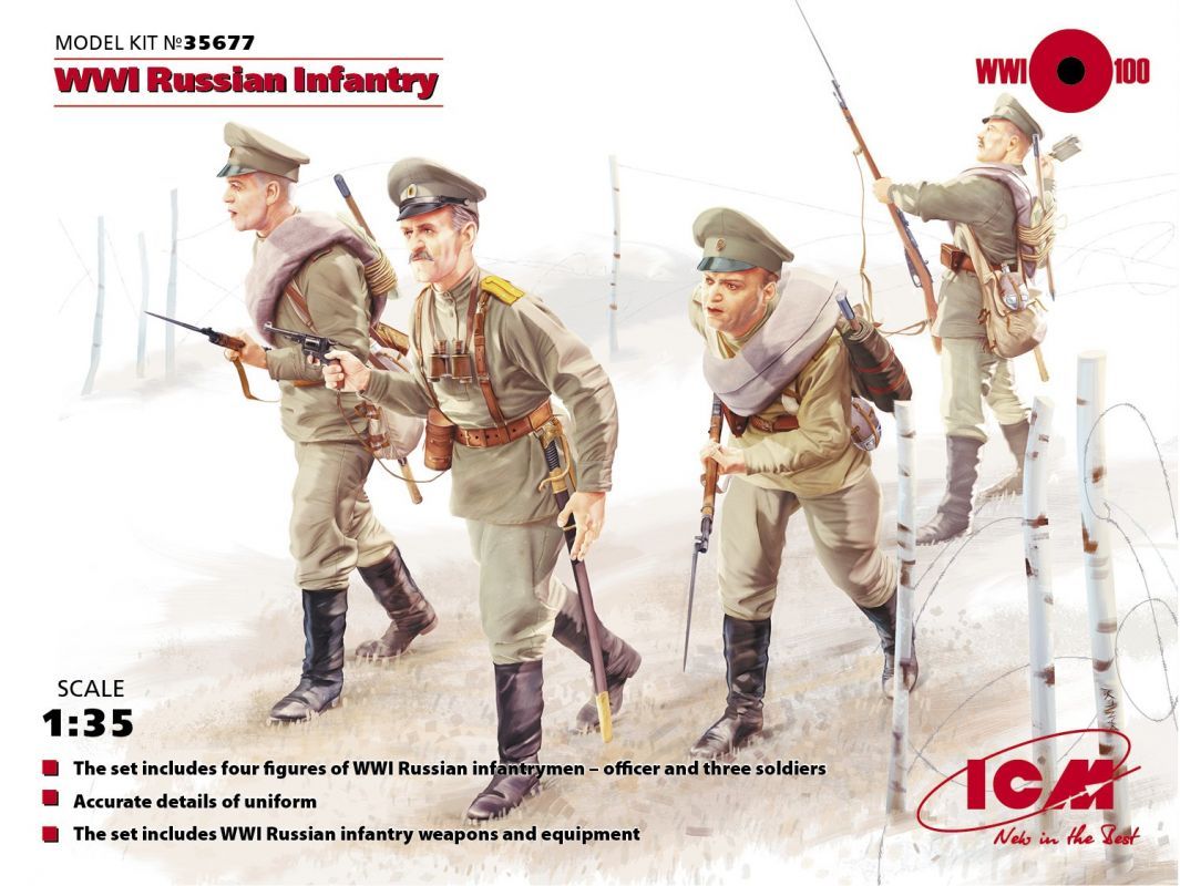 1:35 WWI Russian Infantry